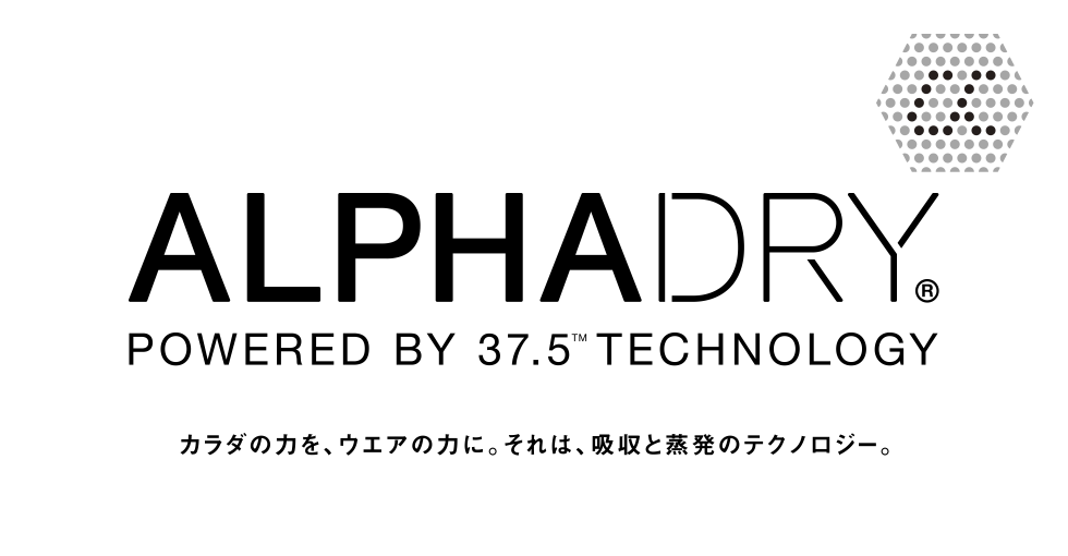 ALPHADRY / カラダの力を、ウエアの力に。それは、吸収と蒸発のテクノロジー。