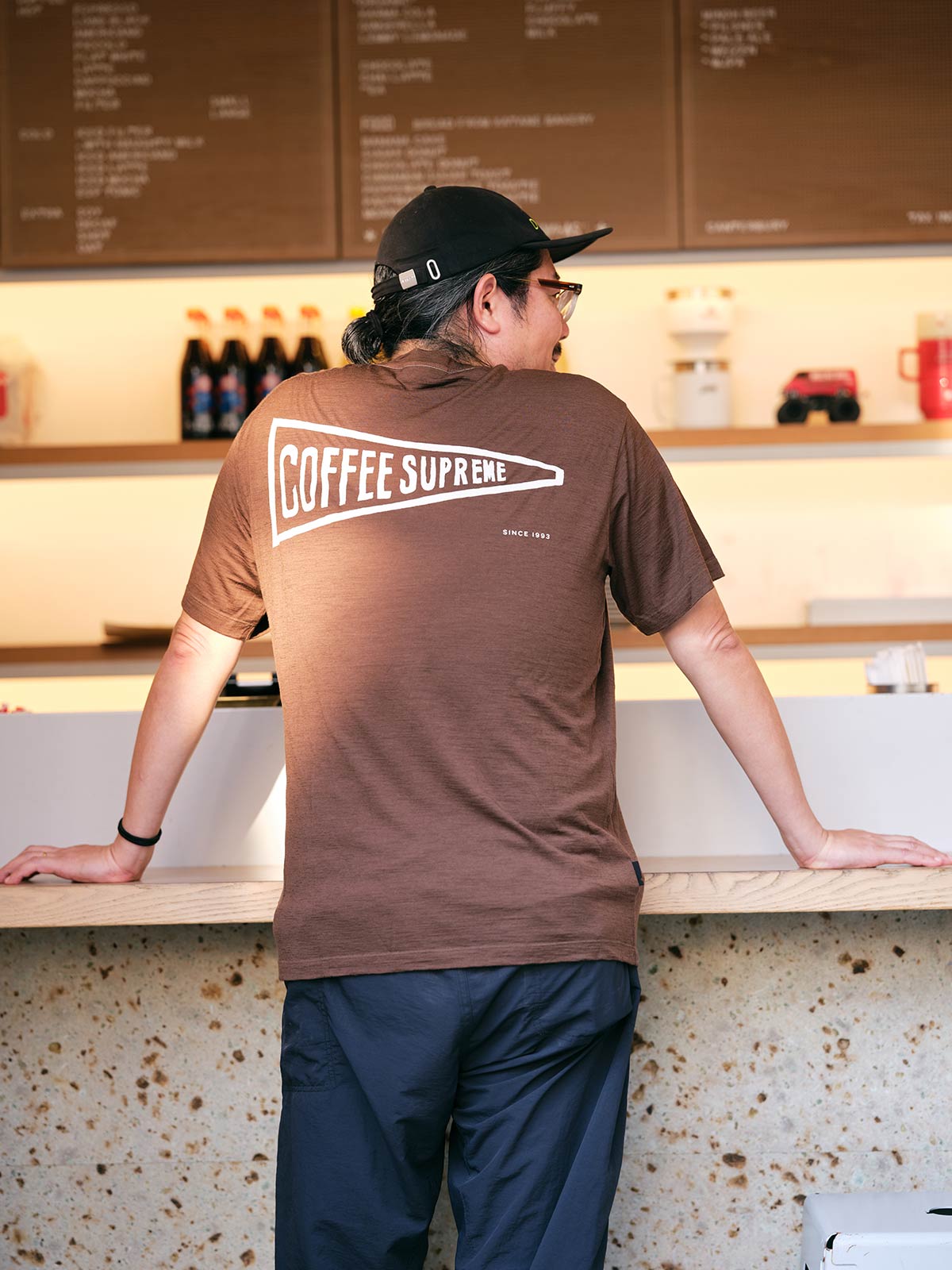 M MerinoB 150 CO Coffee Supreme SS Tee COLD BREW