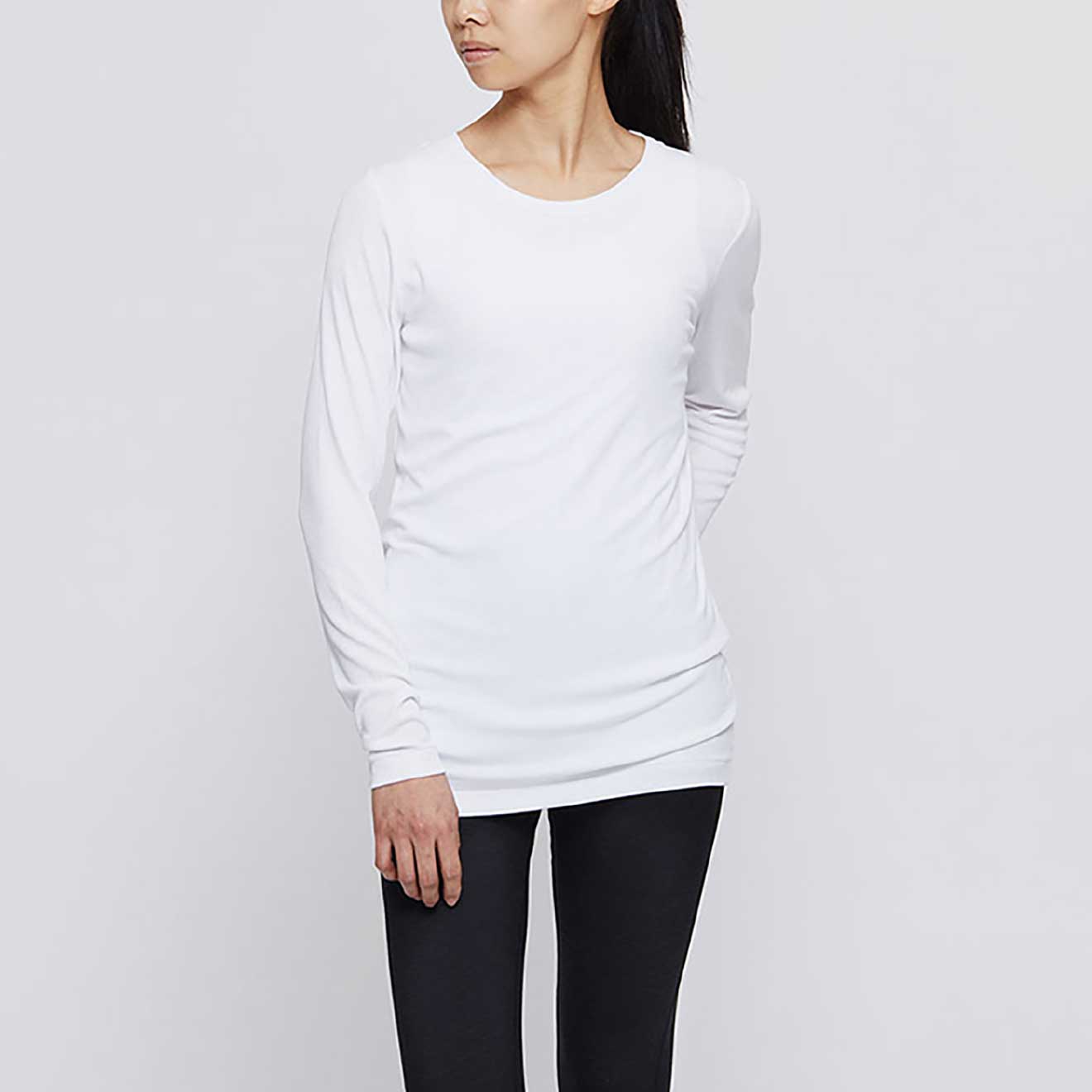 RIB DRY LONG SLEEVE CREW