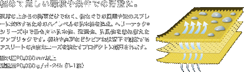極めて厳しい環境や条件での活動に。