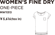 WOMEN'S FINE DRY ワンピース　MW11313　￥5,460（税込）