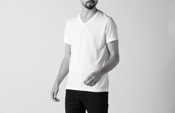 MEN'S FINE DRY ショートスリーブVネック