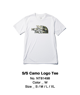 S/S Camo Logo Tee No. NT81498 Color _ W Size _ S / M / L / XL