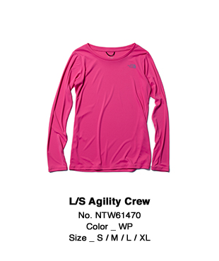 L/S Agility Crew No. NTW61470 Color _ WP Size _ S / M / L / XL