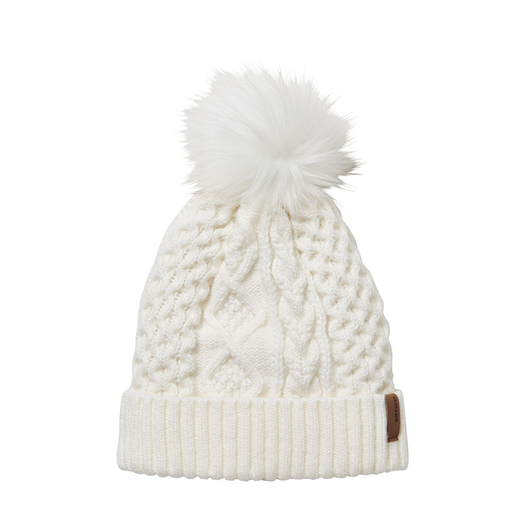 EV-FUR POMPON KNIT CAP