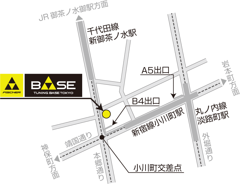 FISHER BASE TOKYO ACSESS MAP