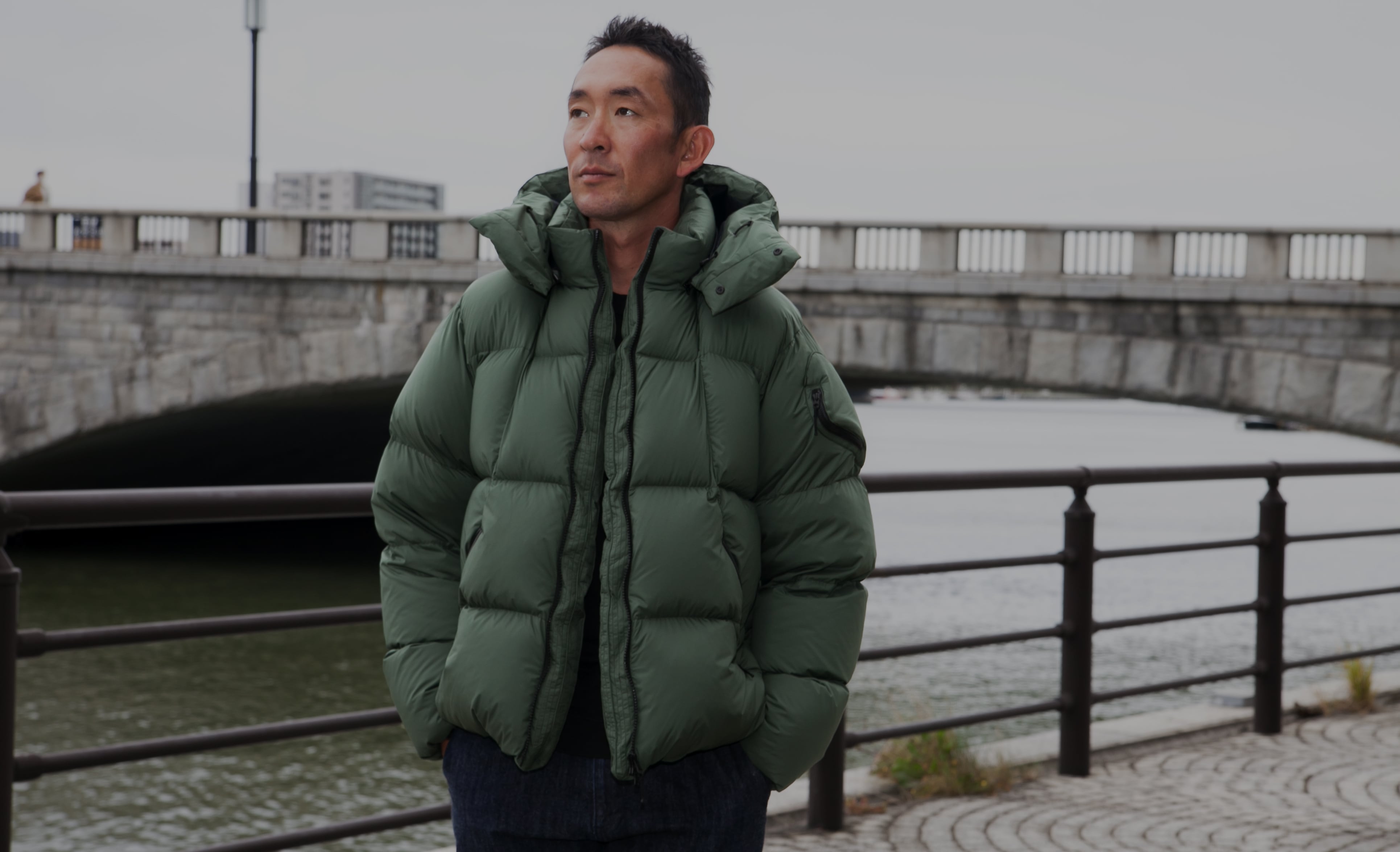 GOLDWIN HOODED SPUR DOWN COAT ダウン 光電子-