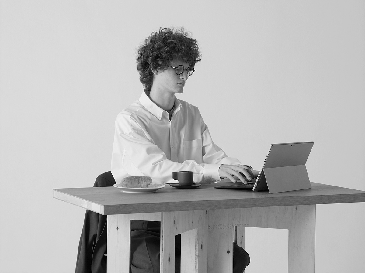 UNISEX LONG SLEEVE SMART BROAD BIG SHIRT / MU61303