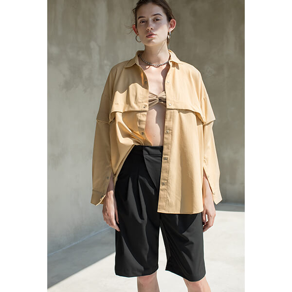 リラックスマルチウェイコンバーチブルシャツ