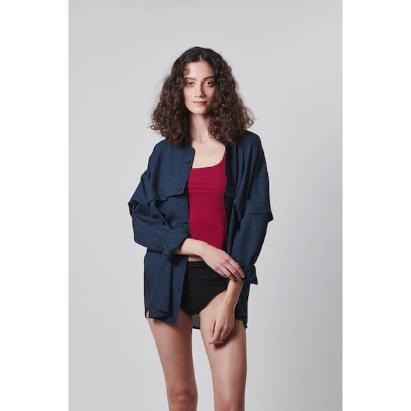 リラックスマルチウェイコンバーチブルシャツ