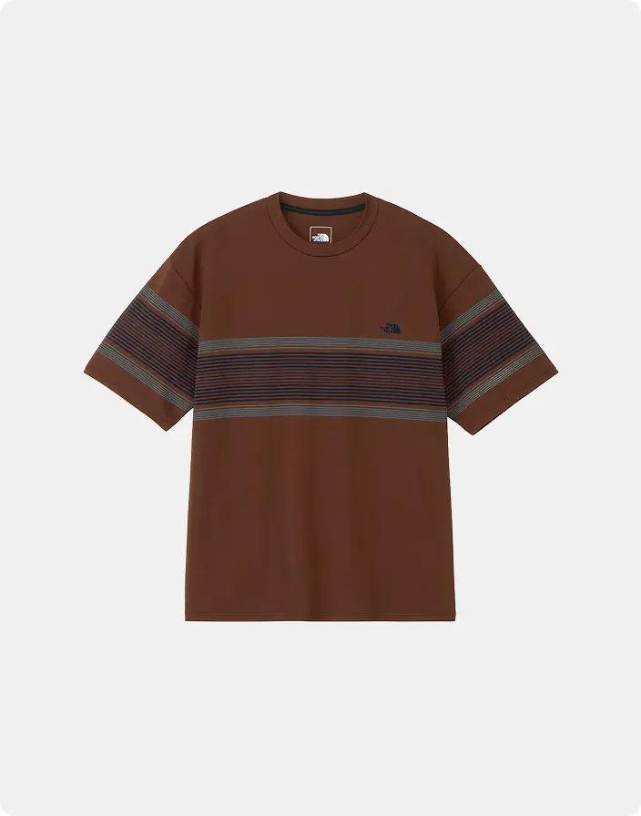 S/S Free Run Panel Border Crew