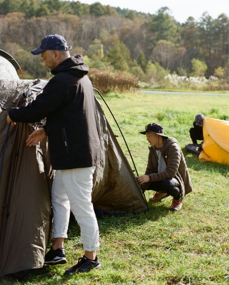 清々しいキャンプ場に設営したら<br />
さっそくトレイルラン開始